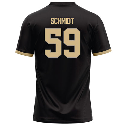 Purdue - NCAA Football : Justin Schmidt - Black Football Jersey-1