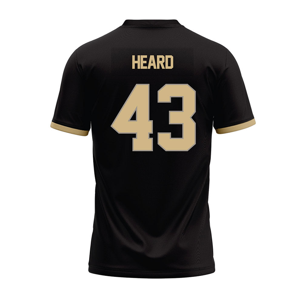 Purdue - NCAA Football : Landon Heard - Black Football Jersey