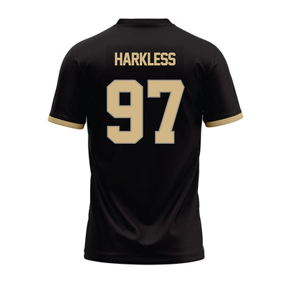 Purdue - NCAA Football : Jamarrion Harkless - Black Football Jersey