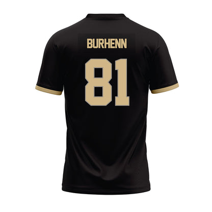 Purdue - NCAA Football : George Burhenn - Black Football Jersey