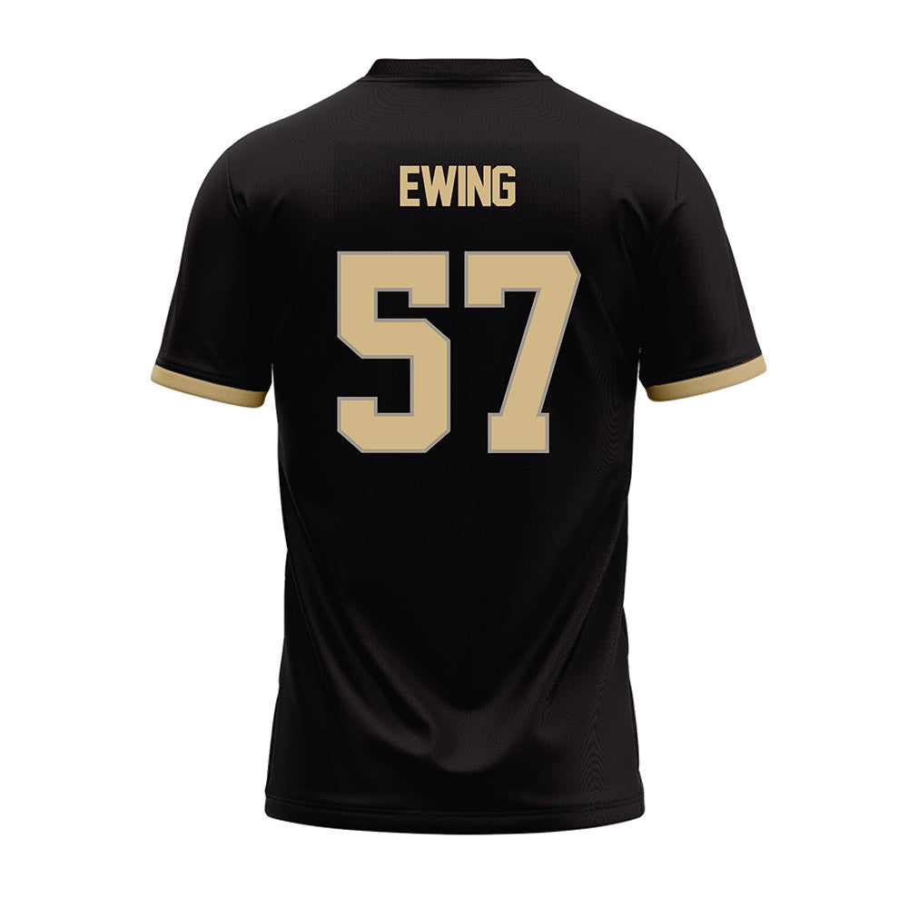 Purdue - NCAA Football : Tom Ewing - Black Football Jersey