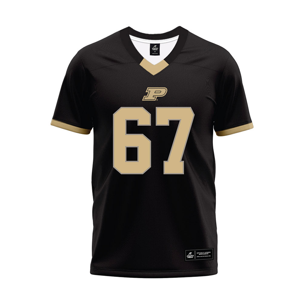 Purdue - NCAA Football : Drew Woodruff - Black Football Jersey