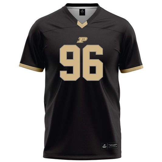 Purdue - NCAA Football : Jordan Cree - Black Football Jersey-0