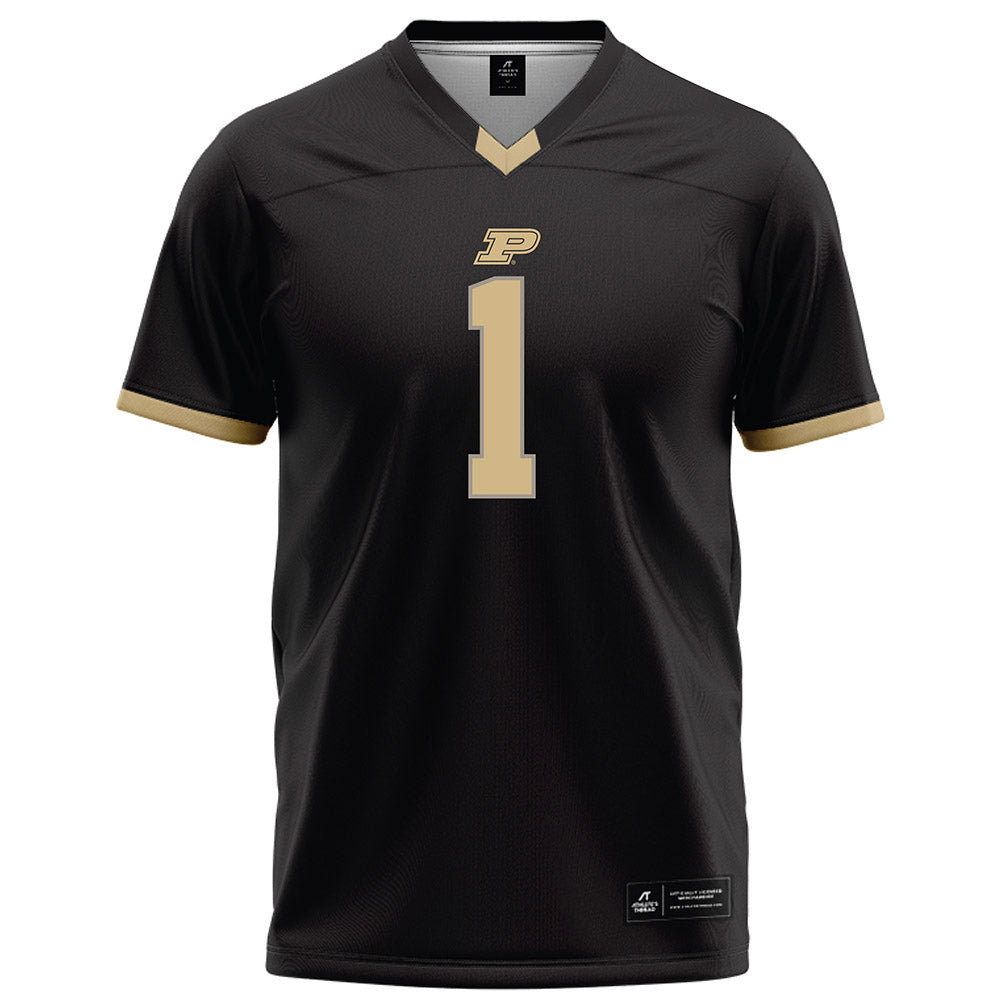 Purdue - NCAA Football : Evans Chuba - Black Football Jersey-0