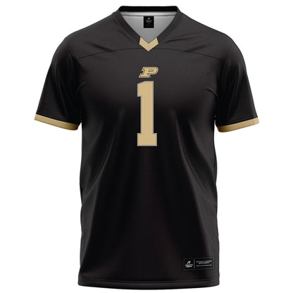 Purdue - NCAA Football : Evans Chuba - Black Football Jersey-0