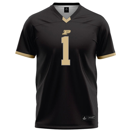 Purdue - NCAA Football : Evans Chuba - Black Football Jersey-0