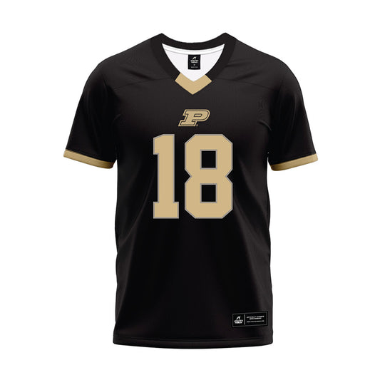 Purdue - NCAA Football : Bennett Meredith - Black Football Jersey