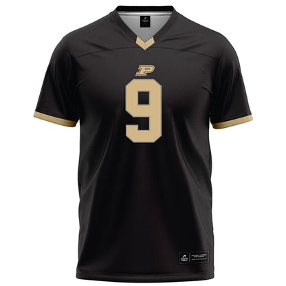 Purdue - NCAA Football : jalil hall - Black Football Jersey-0
