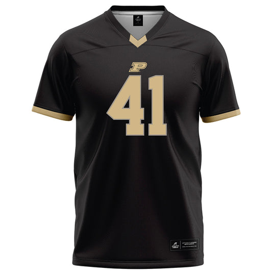 Purdue - NCAA Football : Mason Alnutt - Black Football Jersey-0
