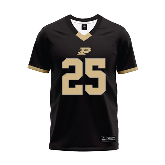 Purdue - NCAA Football : Ty Hudkins - Black Football Jersey