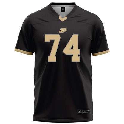 Purdue - NCAA Football : Jalen St John - Black Football Jersey-0
