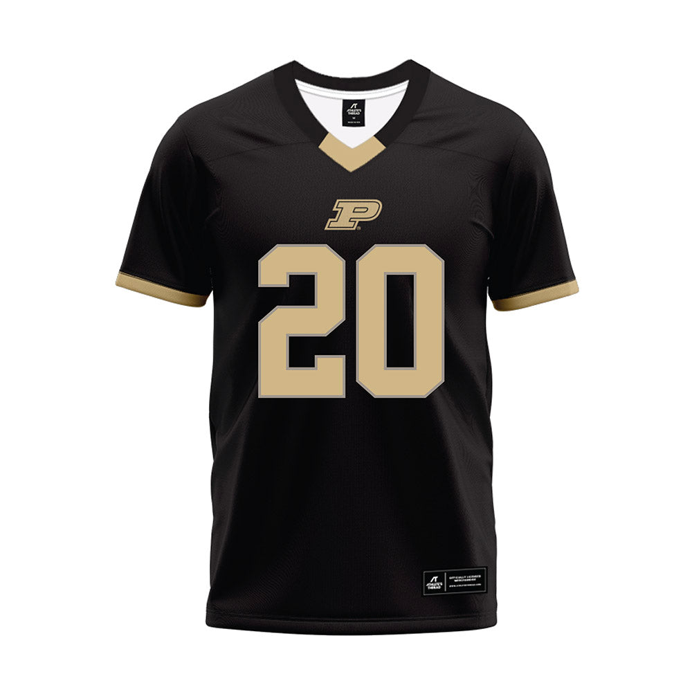 Purdue - NCAA Football : Winston Berglund - Black Football Jersey