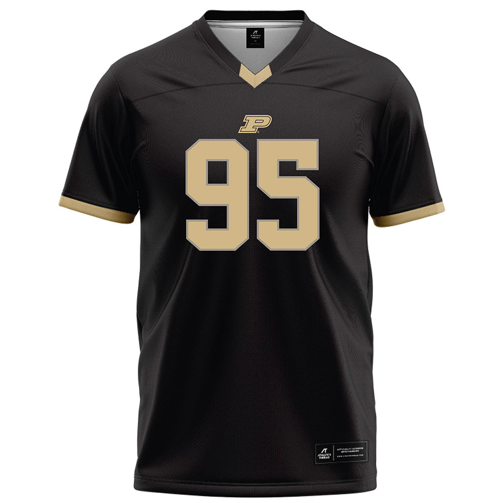 Purdue - NCAA Football : Samuel Dubwig - Black Football Jersey-0