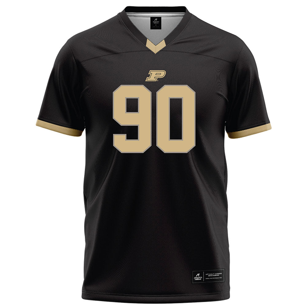 Purdue - NCAA Football : Elijah St John - Black Football Jersey-0