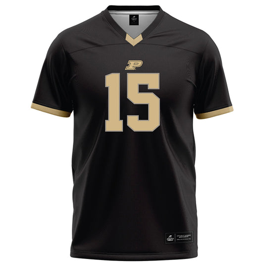Purdue - NCAA Football : Vi'Naz Cobb - Black Football Jersey-0
