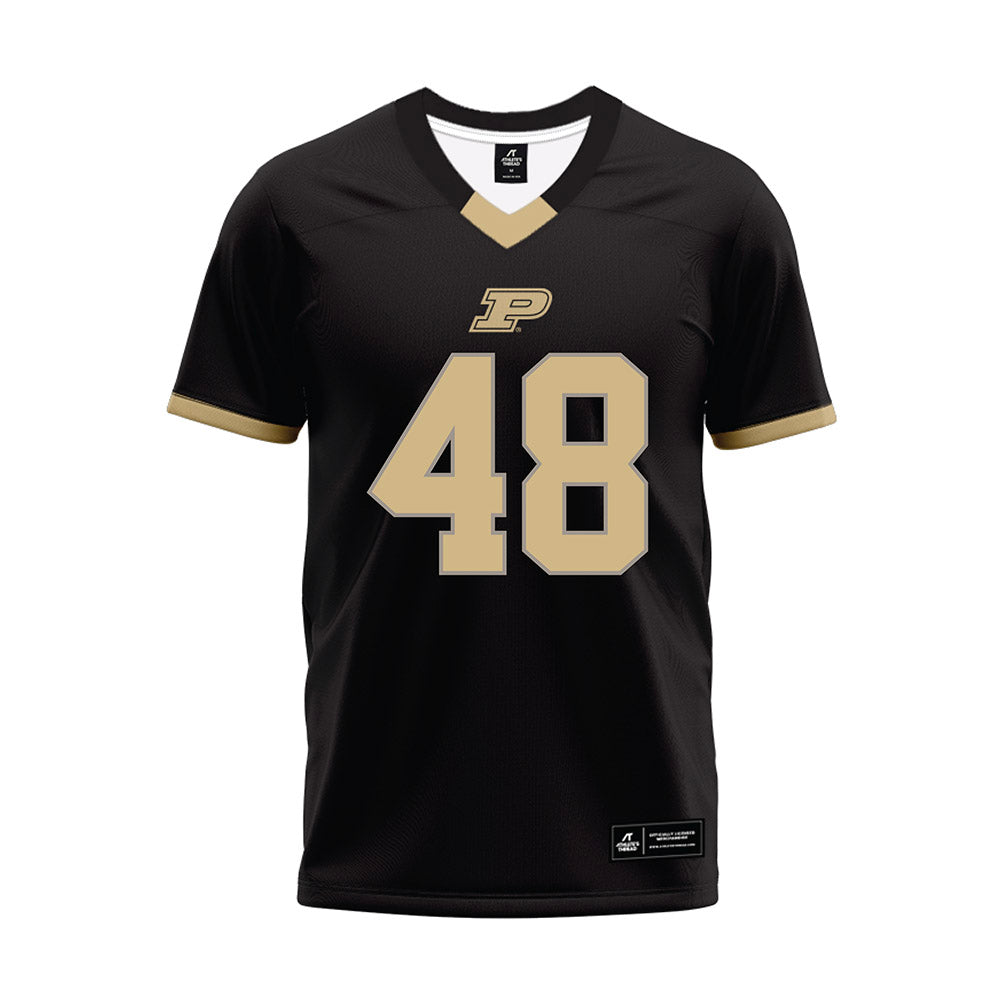 Purdue - NCAA Football : Bennett Boehnlein - Black Football Jersey