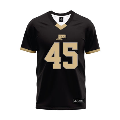 Purdue - NCAA Football : Devin Mockobee - Black Football Jersey