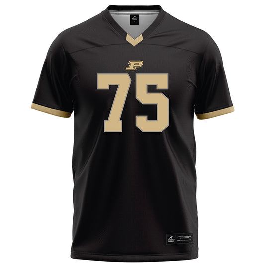 Purdue - NCAA Football : Jalen Grant - Black Football Jersey