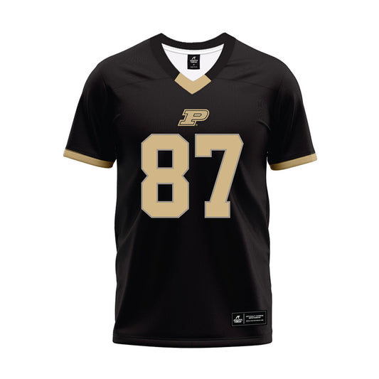 Purdue - NCAA Football : Adam Kidder - Black Football Jersey