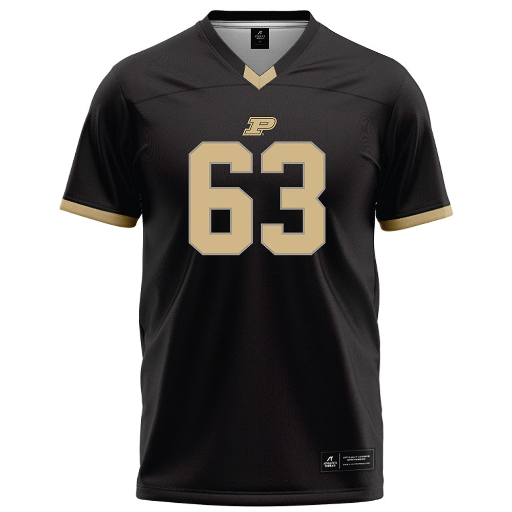 Purdue - NCAA Football : Jimmy Johnsen - Black Football Jersey-0