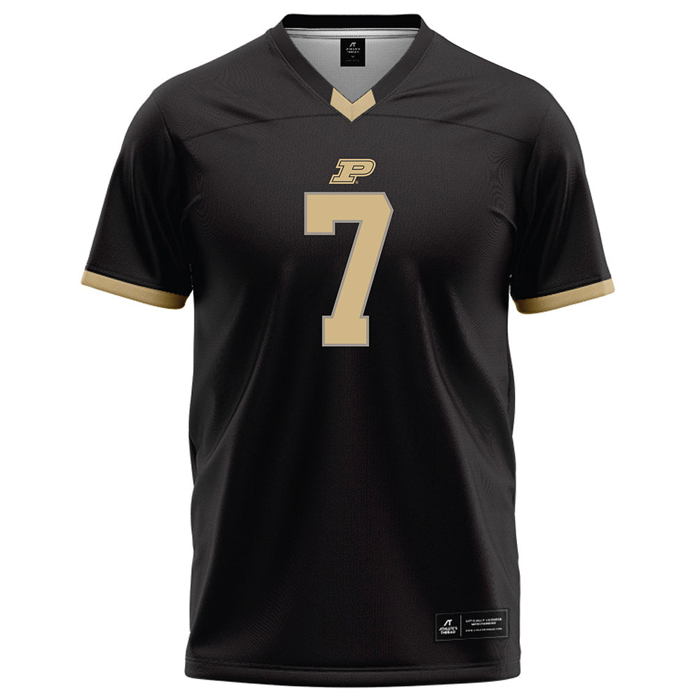 Purdue - NCAA Football : Garyt Odom - Black Football Jersey-0