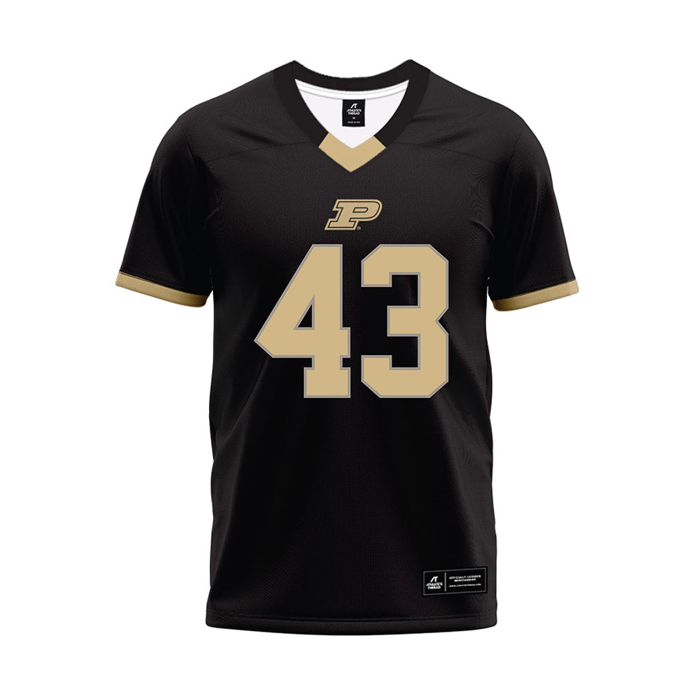 Purdue - NCAA Football : Landon Heard - Black Football Jersey