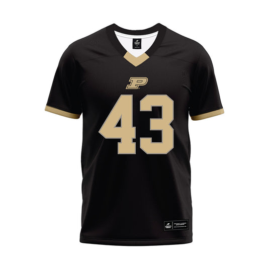 Purdue - NCAA Football : Landon Heard - Black Football Jersey