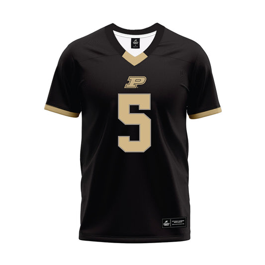 Purdue - NCAA Football : Luke Williams - Black Football Jersey