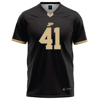 Purdue - NCAA Football : Jon Grimmett - Black Football Jersey-0