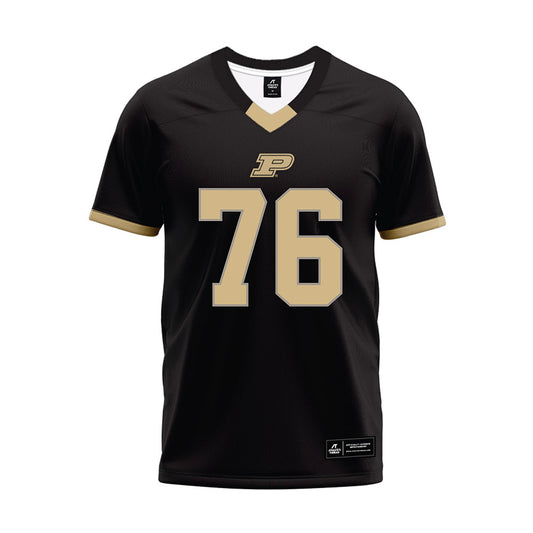 Purdue - NCAA Football : Ethan Trent - Black Football Jersey