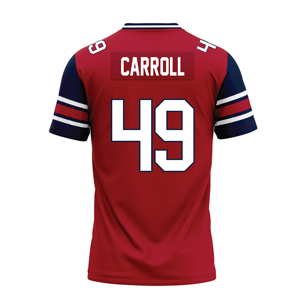 Liberty - NCAA Football : Grey Carroll - Red Premium Football Jersey