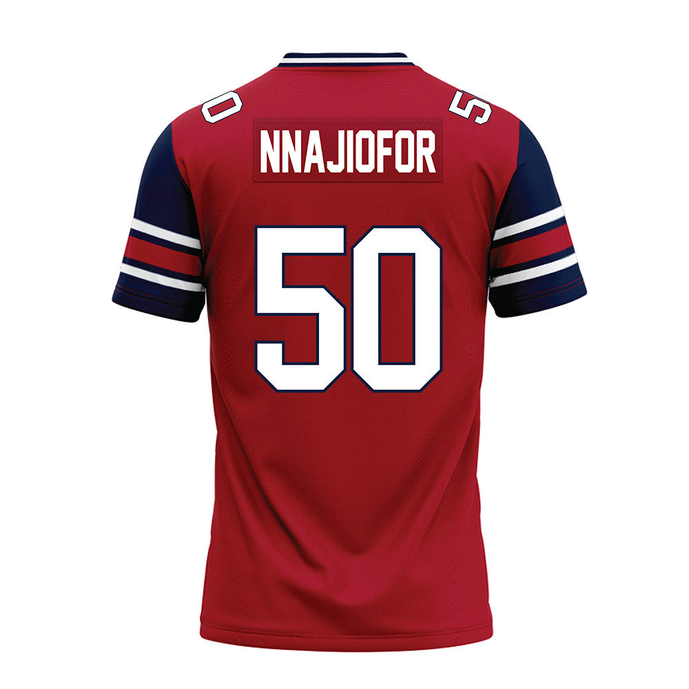 Liberty - NCAA Football : Esom Nnajiofor - Red Premium Football Jersey