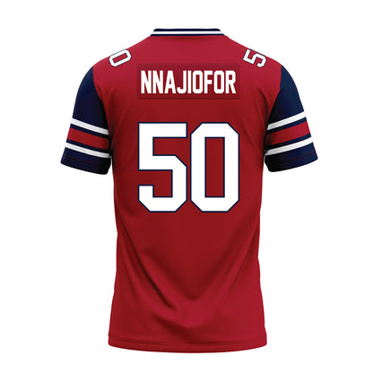 Liberty - NCAA Football : Esom Nnajiofor - Red Premium Football Jersey