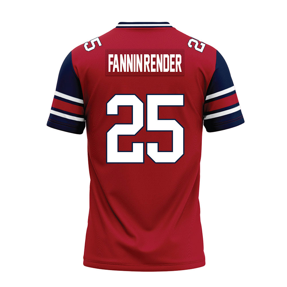 Liberty - NCAA Football : Malachi Fannin-Render - Red Premium Football Jersey-1
