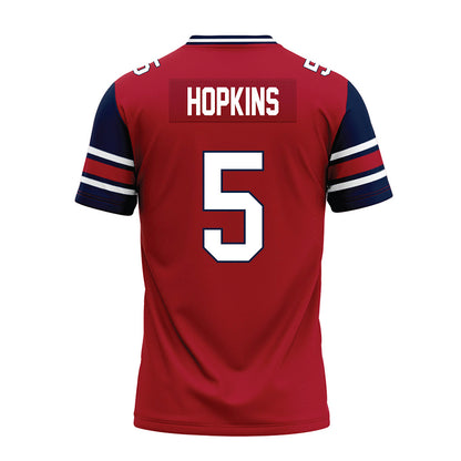 Liberty - NCAA Football : Elijah Hopkins - Red Premium Football Jersey