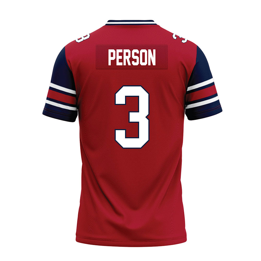 Liberty - NCAA Football : Jamari Person - Red Premium Football Jersey-1