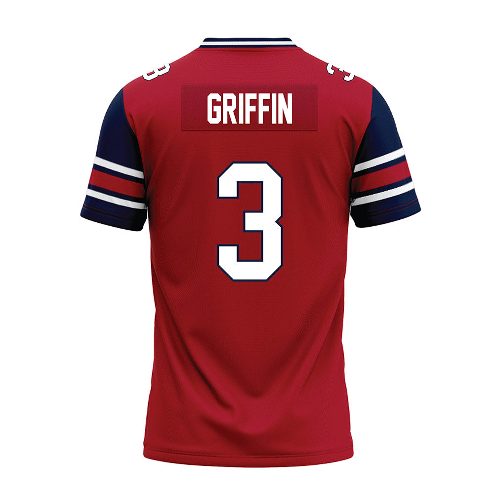 Liberty - NCAA Football : Eldric Griffin - Red Premium Football Jersey-1