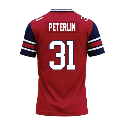 Liberty - NCAA Football : Cole Peterlin - Red Premium Football Jersey