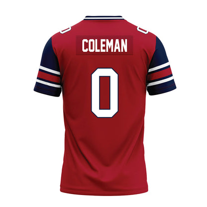 Liberty - NCAA Football : Jaylon Coleman - Red Premium Football Jersey-1