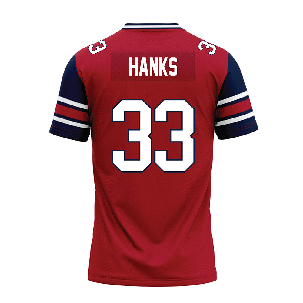 Liberty - NCAA Football : Kyle Hanks - Red Premium Football Jersey