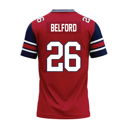 Liberty - NCAA Football : Jaylin Belford - Red Premium Football Jersey