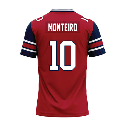 Liberty - NCAA Football : Jonathan Monteiro - Red Premium Football Jersey-1
