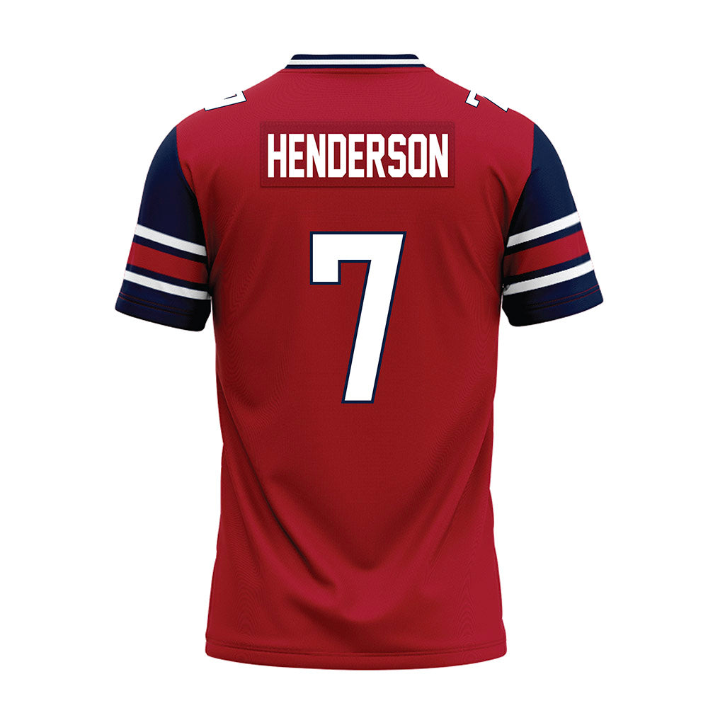 Liberty - NCAA Football : Devin Henderson - Red Premium Football Jersey