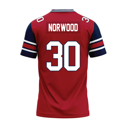 Liberty - NCAA Football : Jordan Norwood - Red Premium Football Jersey