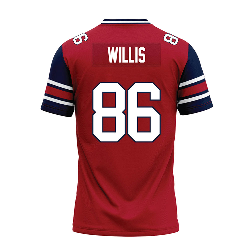 Liberty - NCAA Football : Caleb Willis - Red Premium Football Jersey