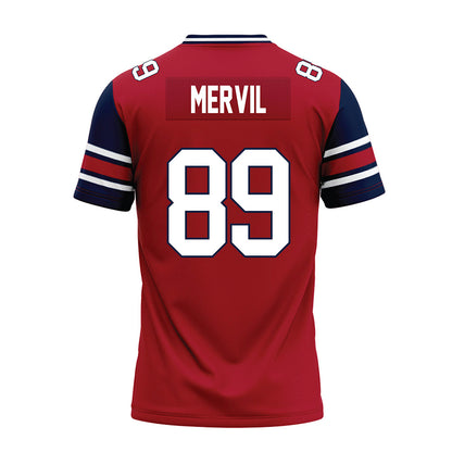 Liberty - NCAA Football : Jerry Mervil - Red Premium Football Jersey