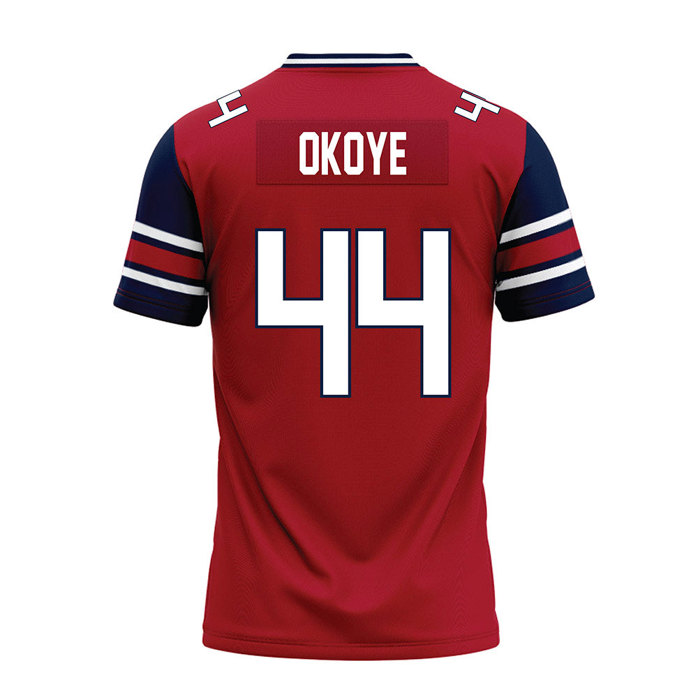 Liberty - NCAA Football : Ike Okoye - Red Premium Football Jersey