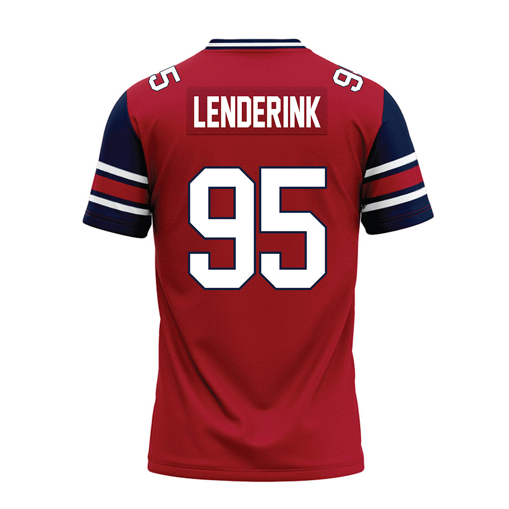 Liberty - NCAA Football : Teagen Lenderink - Red Premium Football Jersey