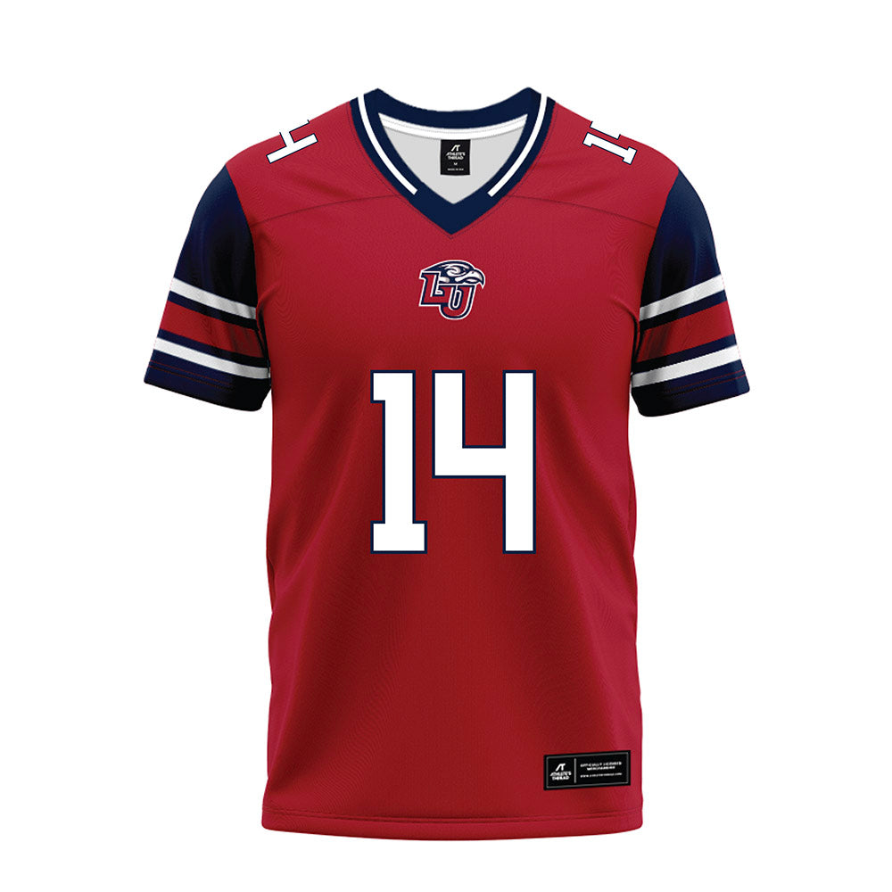 Liberty - NCAA Football : Ethan Houck - Red Premium Football Jersey-0