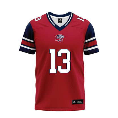 Liberty - NCAA Football : Damond Harmon - Red Premium Football Jersey-0